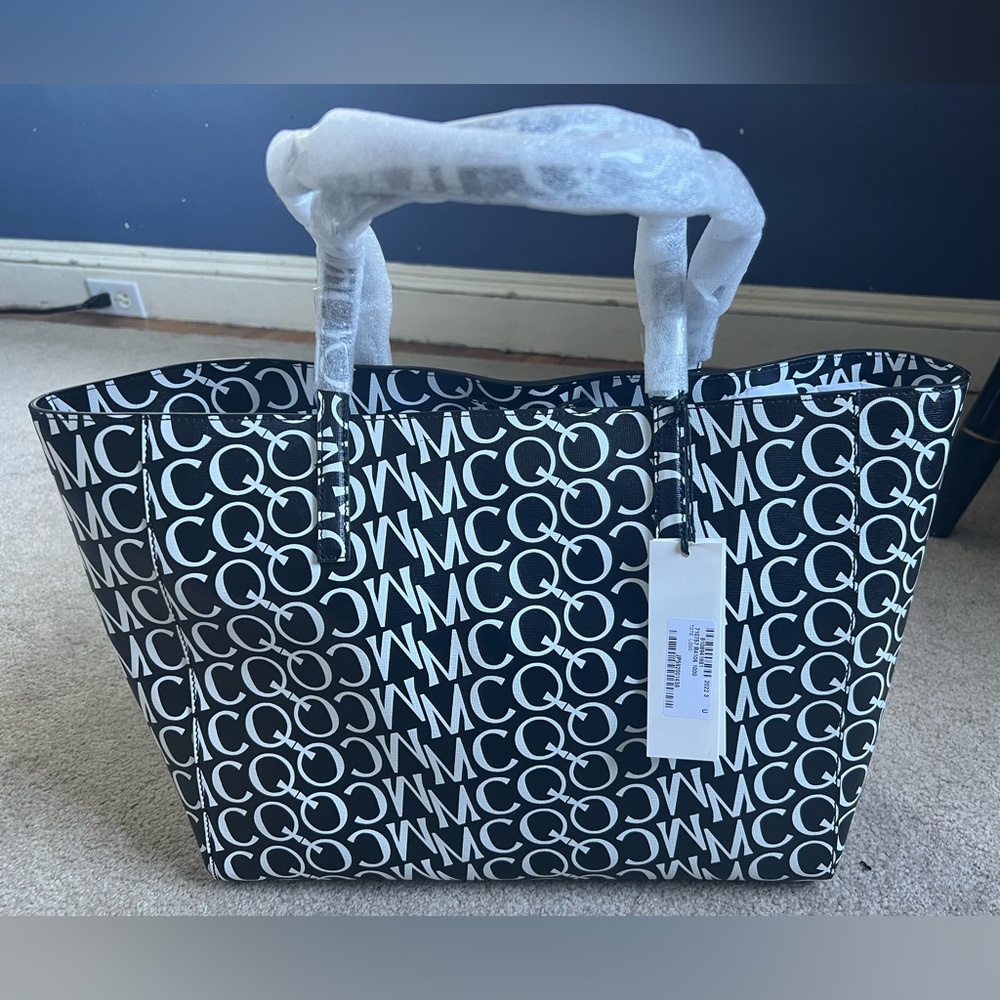 MCQ by Alexander McQueen Repeating Logo Leather Tote Bag - New w/tags!